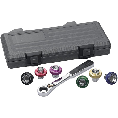 6 Point Magnetic Oil Drain Plug Metric Socket Set, 7 Pieces, 3/8" Drive Size Nia-Chem Ltd.