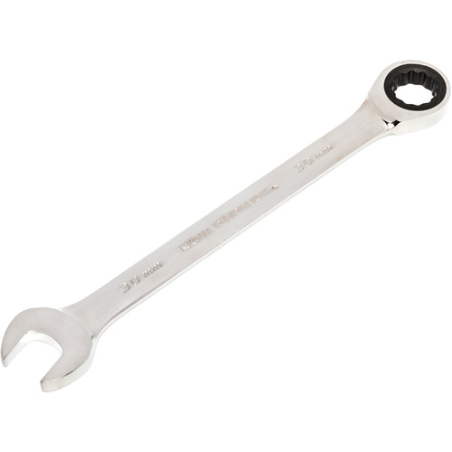 72-Tooth Ratcheting Combination Wrench, 12 Point, 30 mm, Chrome/Polished Finish Nia-Chem Ltd.