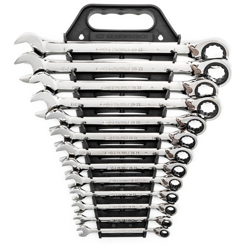 72-Tooth 12 Point Reversible Ratcheting SAE Wrench Set, Combination, 13 Pieces, Imperial Nia-Chem Ltd.