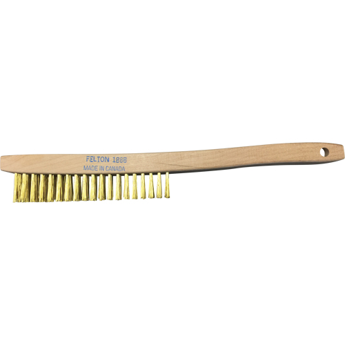 Brosses de nettoyage &agrave; manche recourb&eacute;, Laiton, 4 x 19 rangs de fils, Longueur 14" Nia-Chem Ltd.