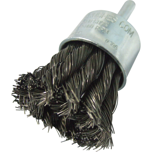 Brosses mont&eacute;es &agrave; fils nou&eacute;s, 1" dia., dia. Des fils 0,014", Tige 1/4" Nia-Chem Ltd.