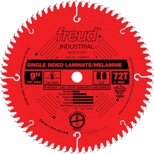 TCS Industrial Saw Blade - Chipboard, 9", 72 Teeth, Laminate Use Nia-Chem Ltd.