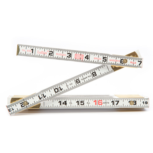 R&egrave;gle de maçon Red End, 6' lo, Bois, Graduations de 1/16" Nia-Chem Ltd.