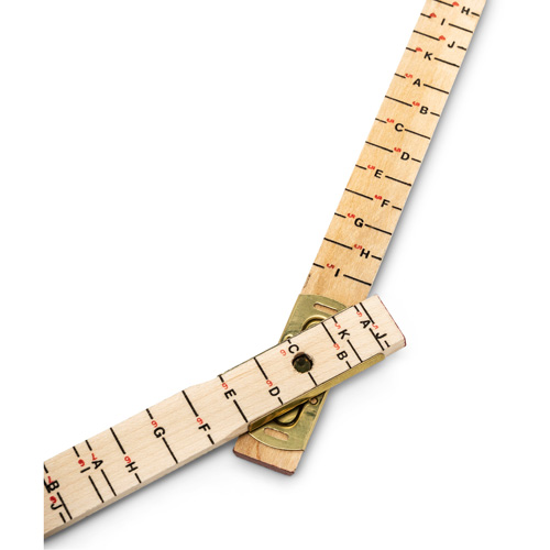 Red End&reg; Oversized Brick Mason Rule, 6' L, Wood, 1/16" Graduations Nia-Chem Ltd.