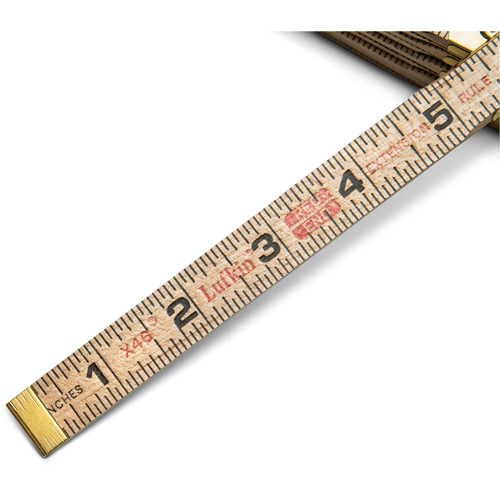 R&egrave;gle pliante, 6' lo, Bois, Graduations de 1/16" Nia-Chem Ltd.