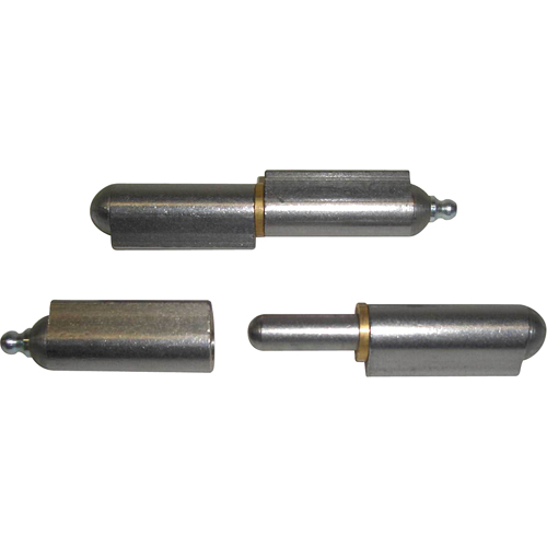 Charni&egrave;re &agrave; souder avec rondelles, 5/16" dia. x 3-3/16" lo, Aluminium a/goupille fixe en acier inoxydable Nia-Chem Ltd.