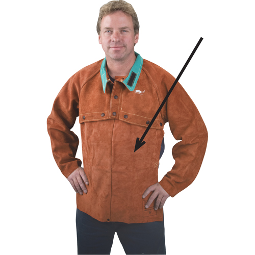 Tablier en cuir, 20" lo, Lava Brown Nia-Chem Ltd.