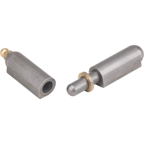 Weld-On Hinge, 0.512" Dia. x 3.15" L, Mild Steel w/Fixed Steel Pin Nia-Chem Ltd.
