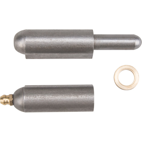 Weld-On Hinge, 0.63" Dia. x 3.937" L, Mild Steel w/Fixed Steel Pin Nia-Chem Ltd.
