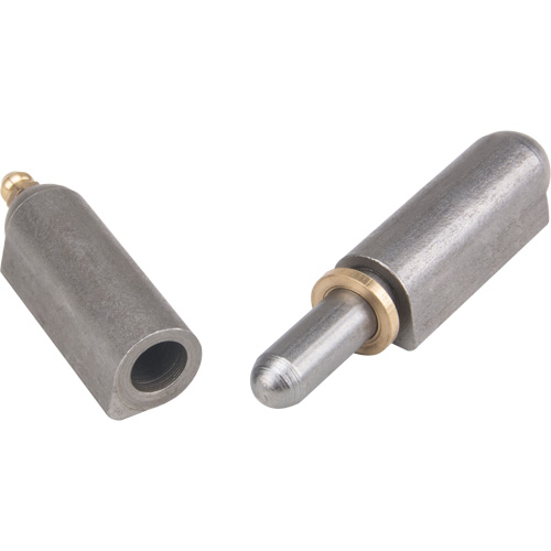 Weld-On Hinge, 0.63" Dia. x 3.937" L, Mild Steel w/Fixed Steel Pin Nia-Chem Ltd.