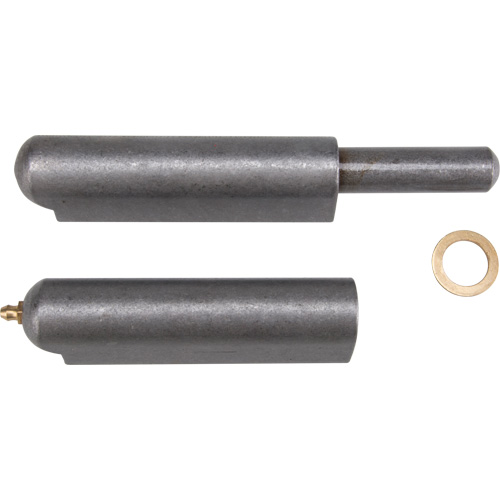 Weld-On Hinge, 1.102" Dia. x 10.236" L, Mild Steel w/Fixed Steel Pin Nia-Chem Ltd.