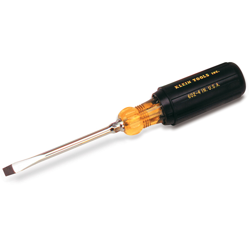 Heavy-Duty Slot Keystone Screwdriver, 1/4", 8-11/32" L, Cushion Grip Handle Nia-Chem Ltd.