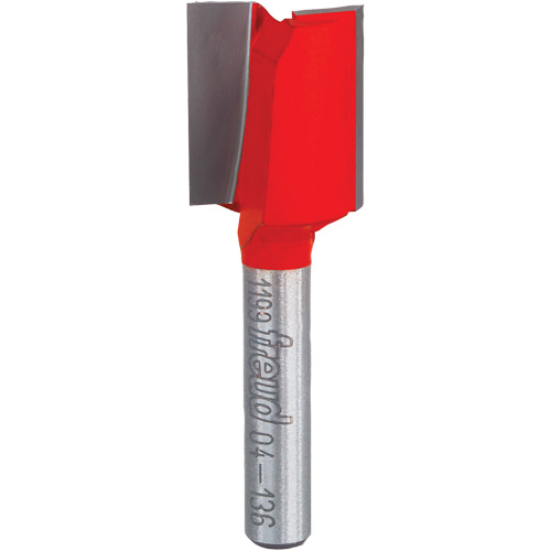 Fraise - foret droit &agrave; double cannelure, 5/8" dia, 7/8" ha, 2-1/8" lo, 1/4" Manche Nia-Chem Ltd.
