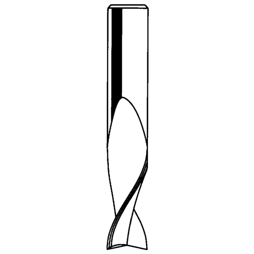 M&egrave;che &agrave; spirale, 1/8" dia., 1/2" Hauteur de carbure, 2" lo, 1/4" tige Nia-Chem Ltd.