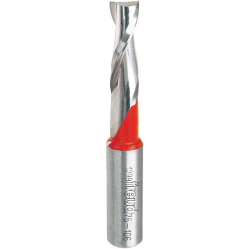 Up Spiral Router Bit, 3/8" Dia., 1-1/4" Carbide Height, 3" L, 1/2" Shank Nia-Chem Ltd.