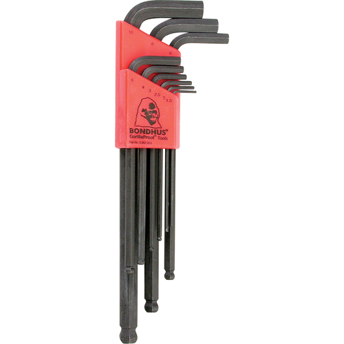 Balldrive L-Style Hex Key Set, 9 Pcs., Metric Nia-Chem Ltd.