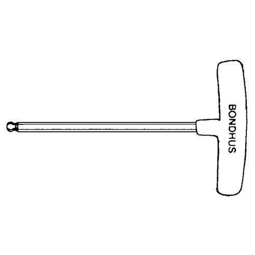 Cl&eacute; hexagonale individuelle SAE, embout Sph&eacute;rique, 3/32" x 6" lo, Poign&eacute;e en T Nia-Chem Ltd.
