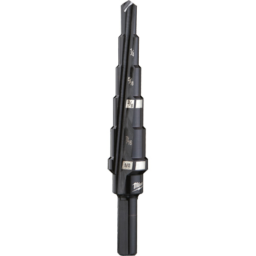 Foret &eacute;tag&eacute; no 2, 3/16" - 1/2", Incr&eacute;ments de 1/16", Acier rapide Nia-Chem Ltd.