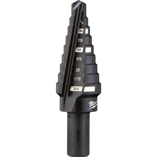 #3 Step Drill Bit, 1/4" - 3/4" , 1/16" Increments, High Speed Steel Nia-Chem Ltd.