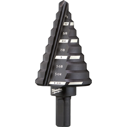 Foret &eacute;tag&eacute; no 5, 1/4" - 1-3/8", Incr&eacute;ments de 1/8", Acier rapide Nia-Chem Ltd.