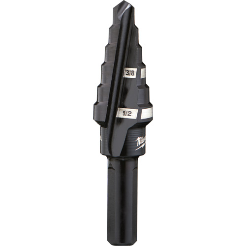 #6 Step Drill Bit, 3/8" - 1/2" , 1/16" Increments, High Speed Steel Nia-Chem Ltd.