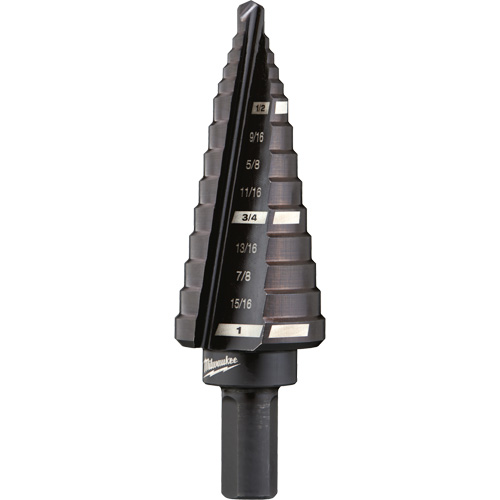 #8 Step Drill Bit, 1/2" - 1" , 1/16" Increments, High Speed Steel Nia-Chem Ltd.