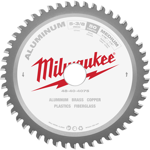 Lame de scie circulaire, 5-3/8", 50 dents, Pour Non ferreux Nia-Chem Ltd.