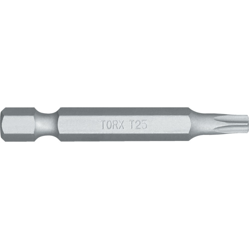 Embout de tournevis, Torx, Embout T-25, Prise 1/4", Longueur 4-4/5" Nia-Chem Ltd.