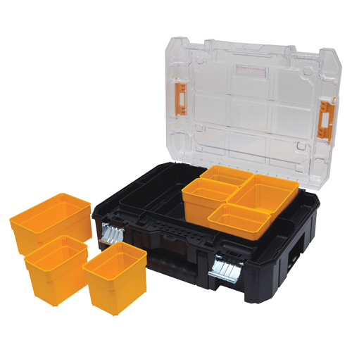 Organisateur avec couvercle transparent TSTAK V, 17-1/4" x 13" x 6", Noir Nia-Chem Ltd.