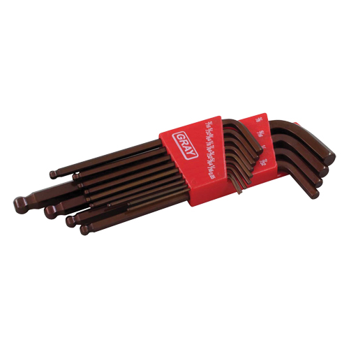 Long Arm Ball Hex Key Set, 13 Pcs., Imperial Nia-Chem Ltd.