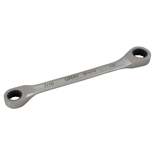 Cl&eacute; &agrave; cliquet polygonale double pour engrenage, 12 pans, 7/16" x 1/2", Fini Ordinaire Nia-Chem Ltd.