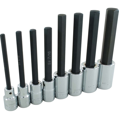 Hex Head Socket Set, Hex, 1/2" Drive, 8 Pcs Nia-Chem Ltd.