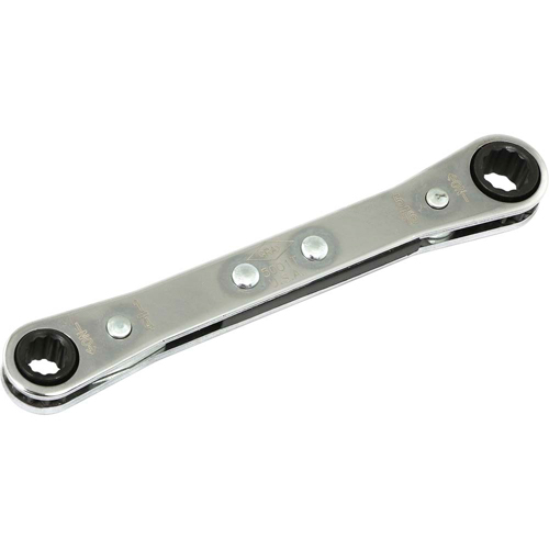 Flat Ratcheting Box Wrench, 1/4" Drive, Plain Handle Nia-Chem Ltd.