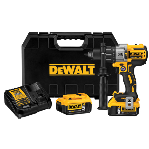 20V XR Li-Ion Brushless 3-Speed Hammer Drill Kit, 1/2" Chuck, 20 V Nia-Chem Ltd.