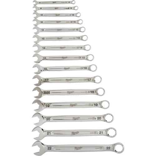 Wrench Set, Combination, 15 Pieces, Metric Nia-Chem Ltd.