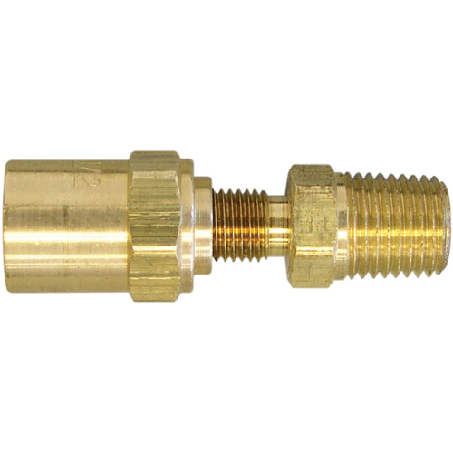 Raccord pour boyau r&eacute;utilisable filetage NPT 1/4", 5/8" dia., Laiton Nia-Chem Ltd.