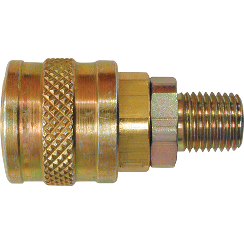 Raccords rapides - 1/4" industriel, &agrave; soupape/1 voie - Raccords automatiques, Laiton Nia-Chem Ltd.