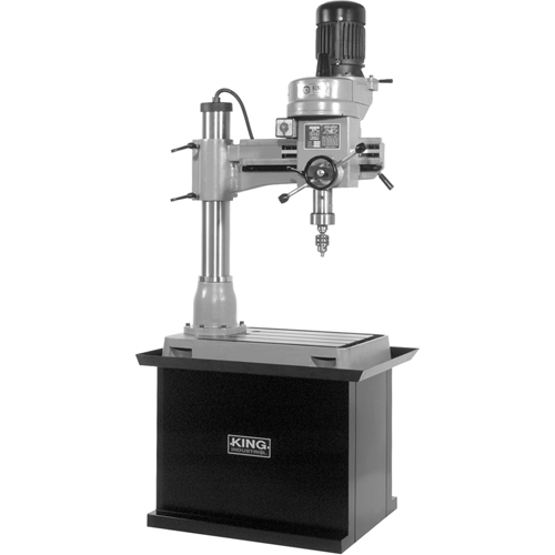 Radial Drilling Machine, 1/2" Chuck, 5 Speed(s), 21-5/8" W X 19-5/8" L, #3 Morse Nia-Chem Ltd.