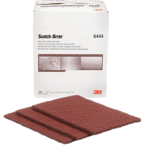 Scotch-Brite Extra-Duty Hand Pad, Aluminum Oxide, 9" x 6", Fine Grit Nia-Chem Ltd.