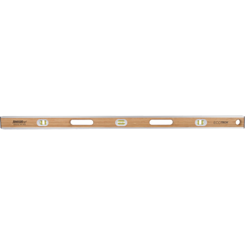 Niveau en bambou Eco-Tech, Poutre en I, 48" lo, Bois, 3, Non magn&eacute;tique Nia-Chem Ltd.