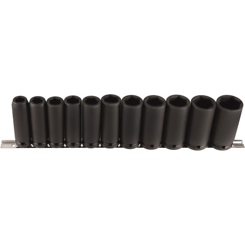 Jeu de douilles longues, 11 Mcx, Chocs, Prise de 1/2", Profond Nia-Chem Ltd.