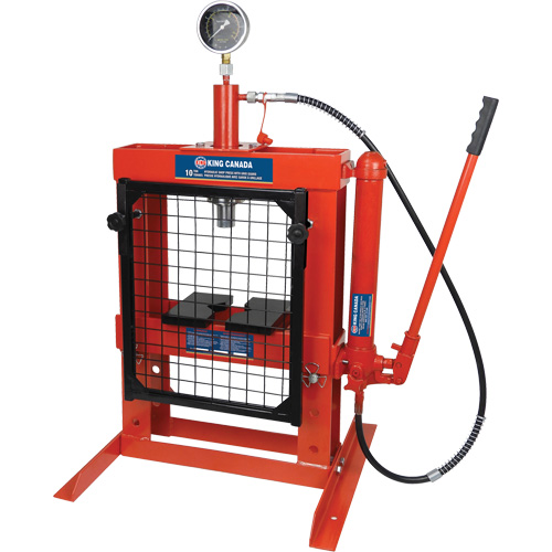 Presse hydraulique avec garde &agrave; grillage, Capacit&eacute; 10 tonnes Nia-Chem Ltd.
