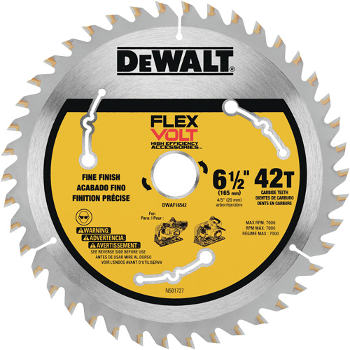 FlexVolt&reg; TrackSaw Blade, 6-1/2", 42 Teeth, Wood Use Nia-Chem Ltd.