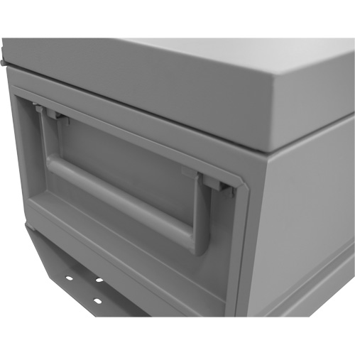 Jobsite Storage Box, 32" x 19" x 17-13/16", Steel, Grey Nia-Chem Ltd.