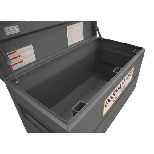 Jobsite Storage Box, 48" x 24" x 27-13/16", Steel, Grey Nia-Chem Ltd.