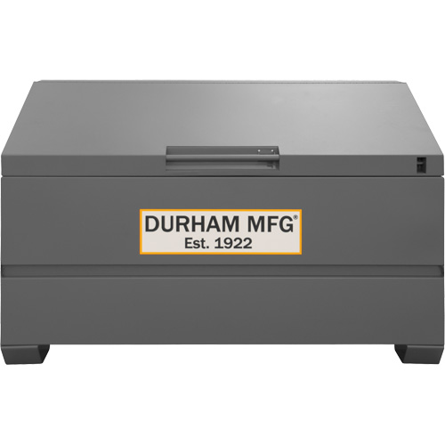 Jobsite Sloped Lid Storage Box, 60" x 30" x 39-3/8", Steel, Grey Nia-Chem Ltd.