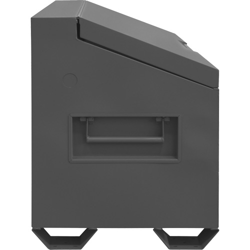 Jobsite Sloped Lid Storage Box, 60" x 30" x 39-3/8", Steel, Grey Nia-Chem Ltd.