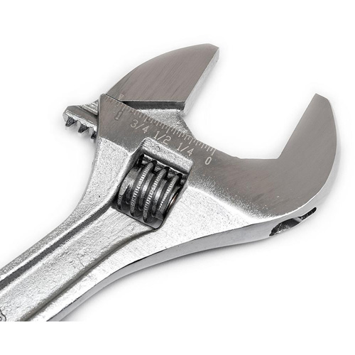 Adjustable Wrench - Bagged, 8" L, 1-1/8"/29 mm Max Width, Chrome Nia-Chem Ltd.