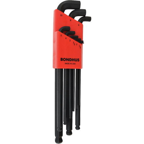 Stubby Ball End Hex Key Set, 9 Pcs., Metric Nia-Chem Ltd.
