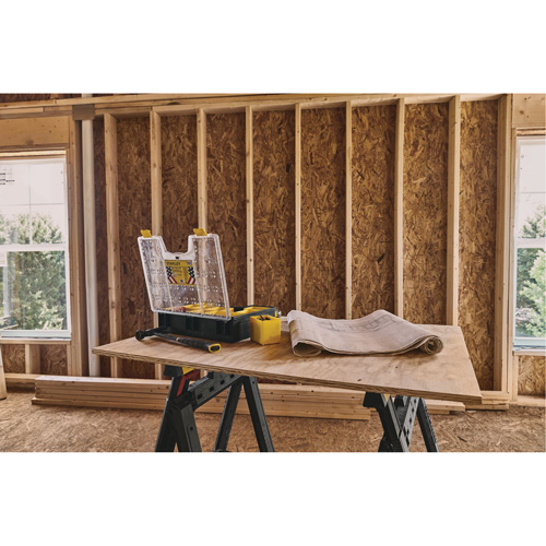 Organisateur profond pour professionnel, 17-1/2" la x 4-1/2" p x 14" h, Noir/Jaune Nia-Chem Ltd.